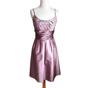 Anne Klein 100% Silk Shantung Beautiful Purple Dress